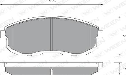 Remsa D1241M - Тормозные колодки, дисковые, комплект autosila-amz.com