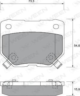 HELLA 8DB 355 009-901 - Тормозные колодки, дисковые, комплект autosila-amz.com