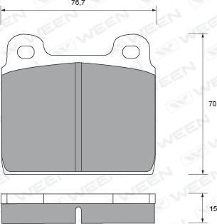 Open Parts BPM0002.00 - Тормозные колодки, дисковые, комплект autosila-amz.com