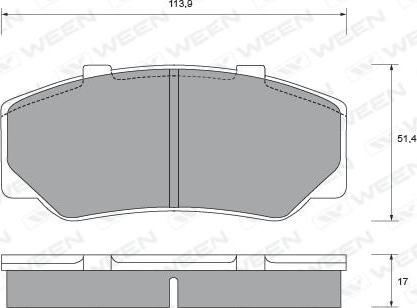 Necto FDB 6136 - Тормозные колодки, дисковые, комплект autosila-amz.com