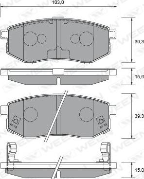 Ferodo FSL1970 - Тормозные колодки, дисковые, комплект autosila-amz.com