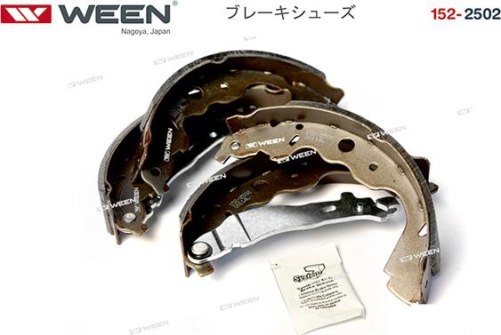 Ween 152-2502 - КОЛОДКИ ЗАДНИЕ БАРАБАННЫЕ LOGAN PH1,2 ПОД АБС 230 мм (WEEN) 1522502 autosila-amz.com