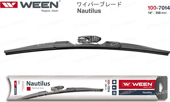 Ween 1007014 - Щётка с/о бескаркасная 350mm универсальная, адаптер-трансформер Nautilus autosila-amz.com
