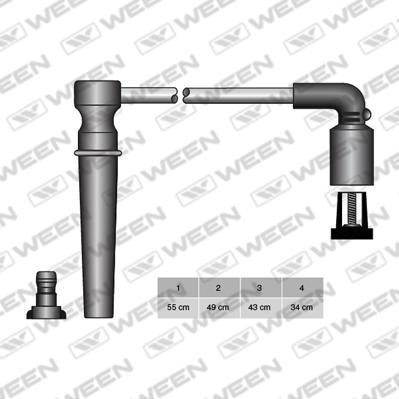 Ween 110-4962 - Комплект проводов зажигания autosila-amz.com