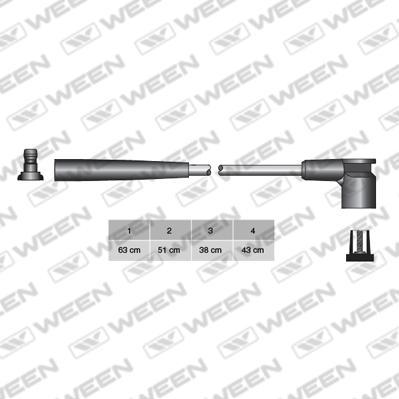 Ween 110-4103 - Комплект проводов зажигания autosila-amz.com