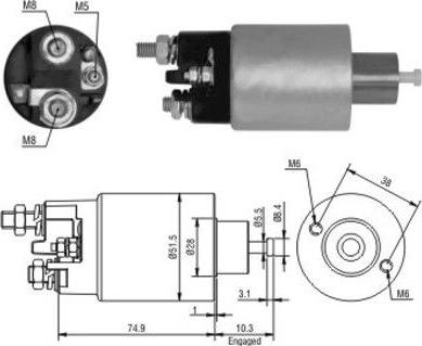 WE PARTS 471480099 - Тяговое реле, соленоид, стартер autosila-amz.com