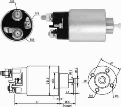 WE PARTS 471480058 - Тяговое реле, соленоид, стартер autosila-amz.com