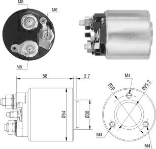 WE PARTS 471480198 - Тяговое реле, соленоид, стартер autosila-amz.com