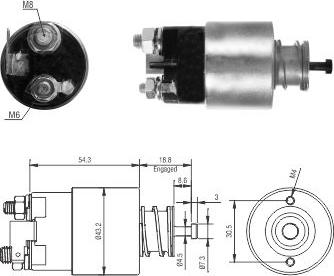 WE PARTS 471480251 - Тяговое реле, соленоид, стартер autosila-amz.com