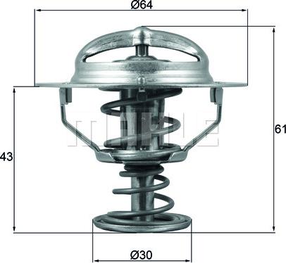 Wilmink Group WG1426539 - Термостат охлаждающей жидкости / корпус autosila-amz.com