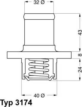 Wilmink Group WG1091591 - Термостат охлаждающей жидкости / корпус autosila-amz.com