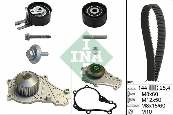 Wilmink Group WG1251494 - Водяной насос + комплект зубчатого ремня ГРМ autosila-amz.com