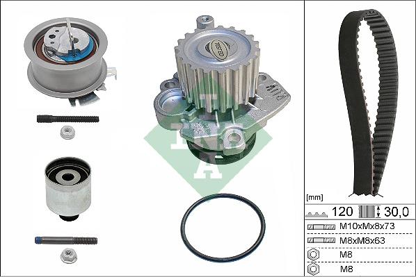 Wilmink Group WG1251435 - Водяной насос + комплект зубчатого ремня ГРМ autosila-amz.com