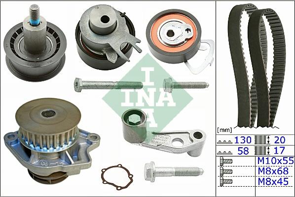 Wilmink Group WG1251666 - Водяной насос + комплект зубчатого ремня ГРМ autosila-amz.com