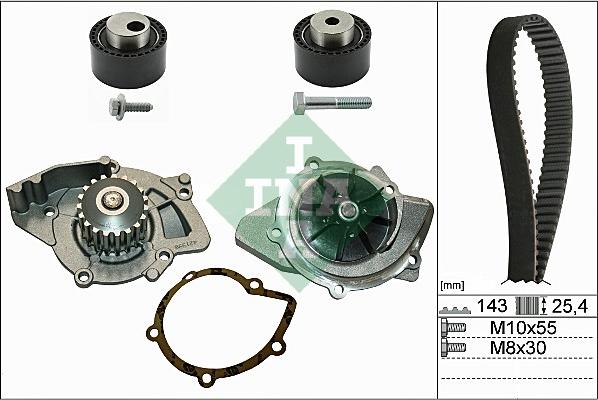 Wilmink Group WG1251681 - Водяной насос + комплект зубчатого ремня ГРМ autosila-amz.com