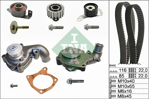 Wilmink Group WG1251283 - Водяной насос + комплект зубчатого ремня ГРМ autosila-amz.com