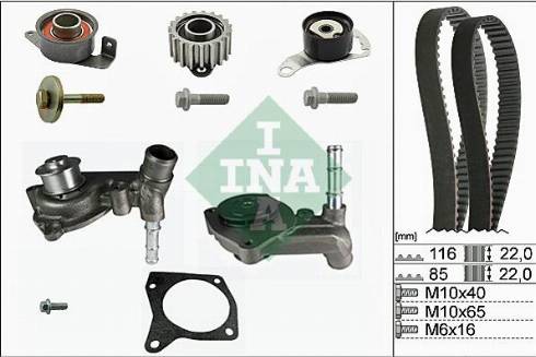 Wilmink Group WG1251282 - Водяной насос + комплект зубчатого ремня ГРМ autosila-amz.com