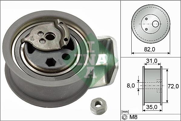 Wilmink Group WG1252352 - Натяжной ролик, зубчатый ремень ГРМ autosila-amz.com