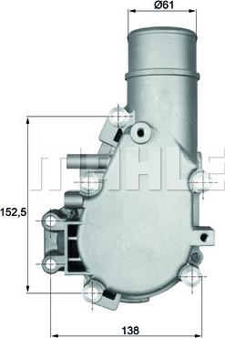 Wilmink Group WG1217584 - Термостат охлаждающей жидкости / корпус autosila-amz.com
