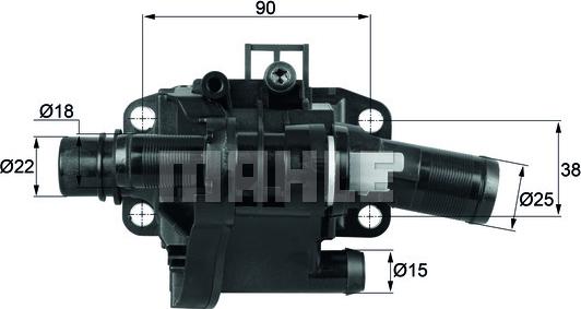 Wilmink Group WG1217532 - Термостат охлаждающей жидкости / корпус autosila-amz.com