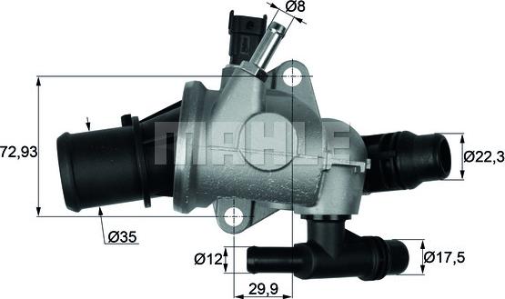 Wilmink Group WG1217601 - Термостат охлаждающей жидкости / корпус autosila-amz.com