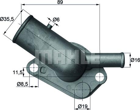 Wilmink Group WG1217703 - Термостат охлаждающей жидкости / корпус autosila-amz.com