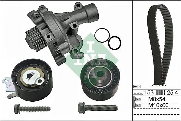 Wilmink Group WG1710044 - Водяной насос + комплект зубчатого ремня ГРМ autosila-amz.com