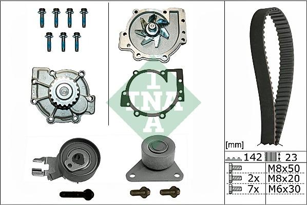 Wilmink Group WG1710043 - Водяной насос + комплект зубчатого ремня ГРМ autosila-amz.com