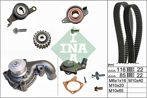 Wilmink Group WG1710001 - Водяной насос + комплект зубчатого ремня ГРМ autosila-amz.com