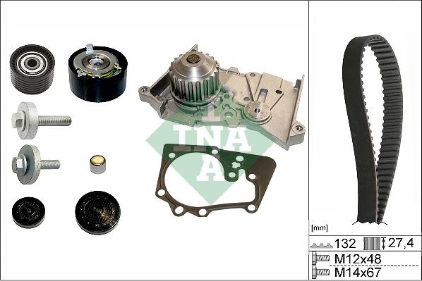 Wilmink Group WG1710087 - Водяной насос + комплект зубчатого ремня ГРМ autosila-amz.com