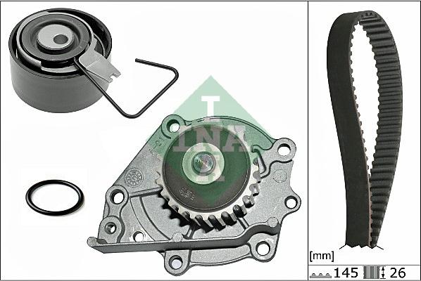 Wilmink Group WG1710035 - Водяной насос + комплект зубчатого ремня ГРМ autosila-amz.com