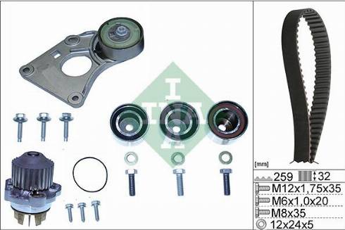 Wilmink Group WG1780527 - Водяной насос + комплект зубчатого ремня ГРМ autosila-amz.com