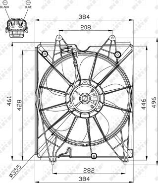 Wilmink Group WG1720514 - Вентилятор, охлаждение двигателя autosila-amz.com