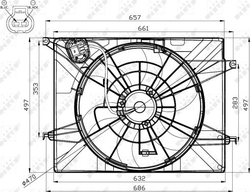 Wilmink Group WG1720512 - Вентилятор, охлаждение двигателя autosila-amz.com