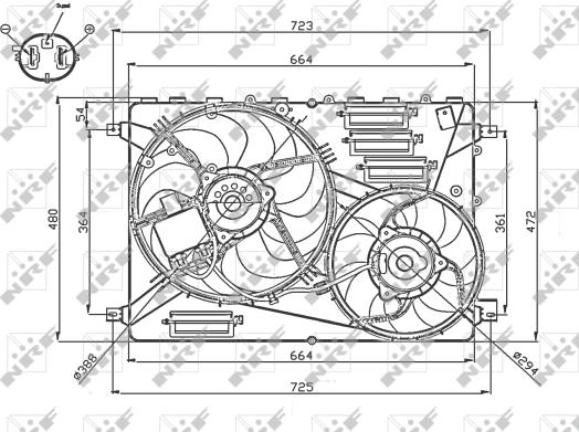 Wilmink Group WG1720680 - Вентилятор, охлаждение двигателя autosila-amz.com