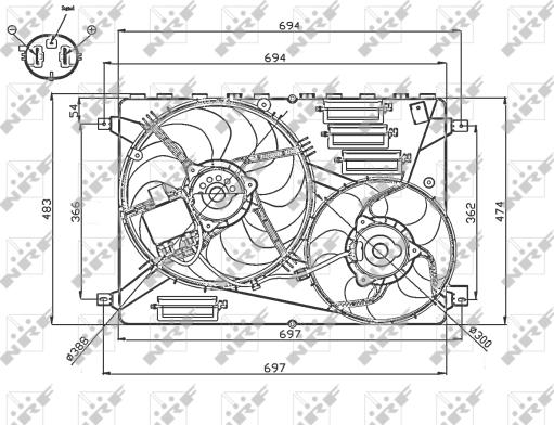 Wilmink Group WG1720679 - Вентилятор, охлаждение двигателя autosila-amz.com