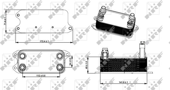 Wilmink Group WG1720016 - Масляный радиатор, автоматическая коробка передач autosila-amz.com