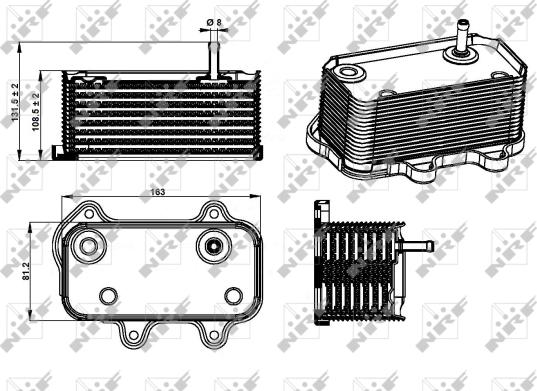 Wilmink Group WG1720032 - Масляный радиатор, двигательное масло autosila-amz.com