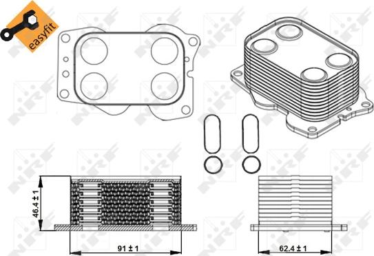 Wilmink Group WG1720079 - Масляный радиатор, двигательное масло autosila-amz.com