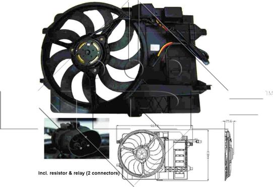 Wilmink Group WG1720272 - Вентилятор, охлаждение двигателя autosila-amz.com