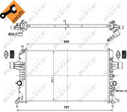 Wilmink Group WG1721946 - Радиатор, охлаждение двигателя autosila-amz.com