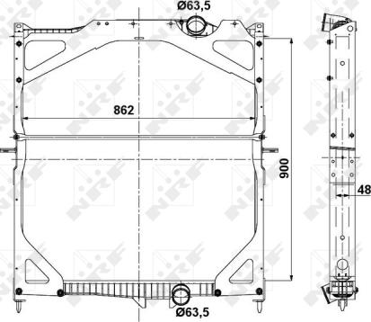 Wilmink Group WG1721942 - Радиатор, охлаждение двигателя autosila-amz.com