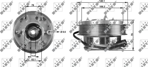 Wilmink Group WG1721043 - Сцепление, вентилятор радиатора autosila-amz.com