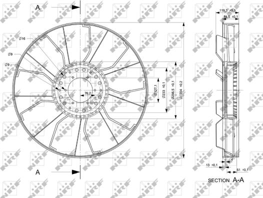 Wilmink Group WG1721063 - Крыльчатка вентилятора, охлаждение двигателя autosila-amz.com