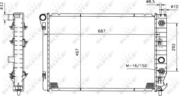 Wilmink Group WG1721164 - Радиатор, охлаждение двигателя autosila-amz.com