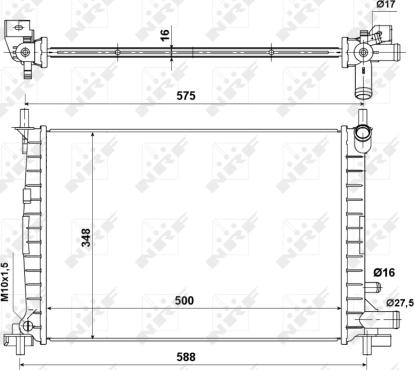 Wilmink Group WG1721127 - Радиатор, охлаждение двигателя autosila-amz.com