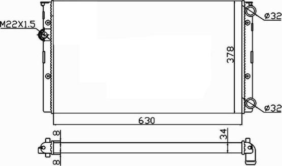 Wilmink Group WG1721323 - Радиатор, охлаждение двигателя autosila-amz.com