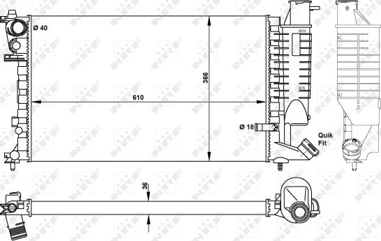 Wilmink Group WG1721284 - Радиатор, охлаждение двигателя autosila-amz.com