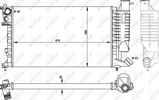 Wilmink Group WG1721285 - Радиатор, охлаждение двигателя autosila-amz.com