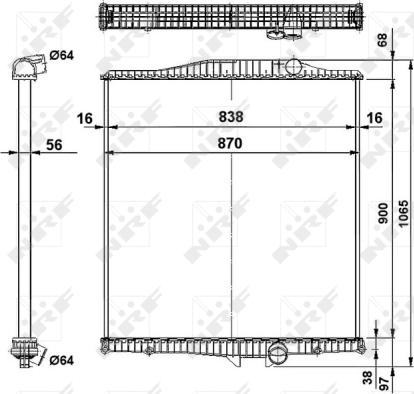 Wilmink Group WG1721742 - Радиатор, охлаждение двигателя autosila-amz.com